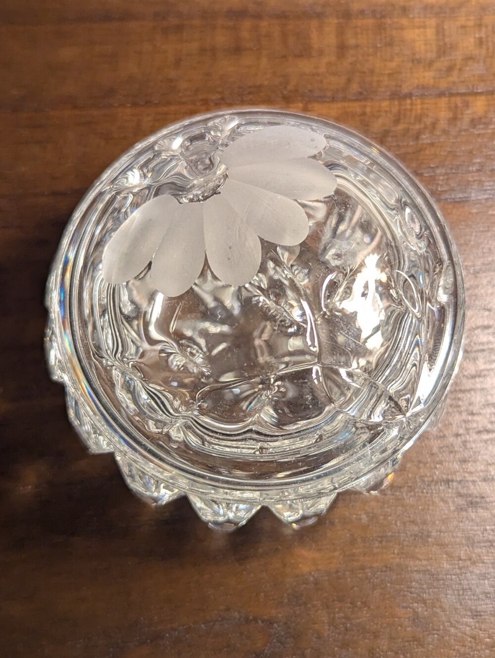 Princess House Romance Collection Glass Vanity Box